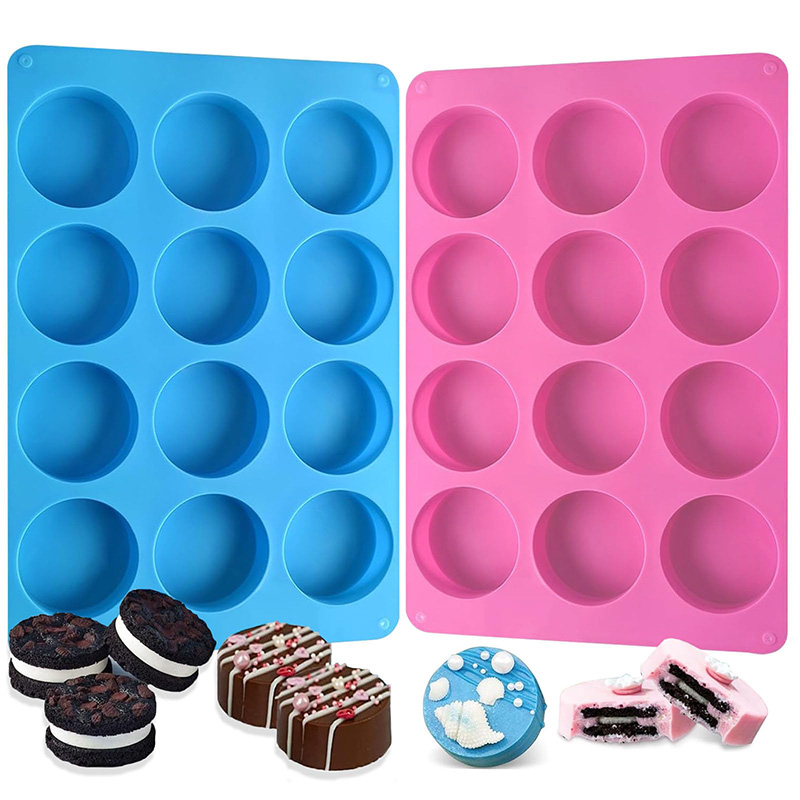 Eco Soap - Cetakan Silikon Bulat 12 Lubang Silinder
