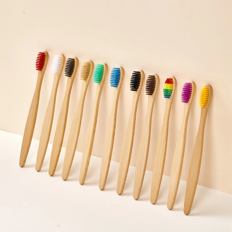 Bamboo Toothbrush - 5/10/20/30 buah Sikat Gigi Bambu Berwarna,
