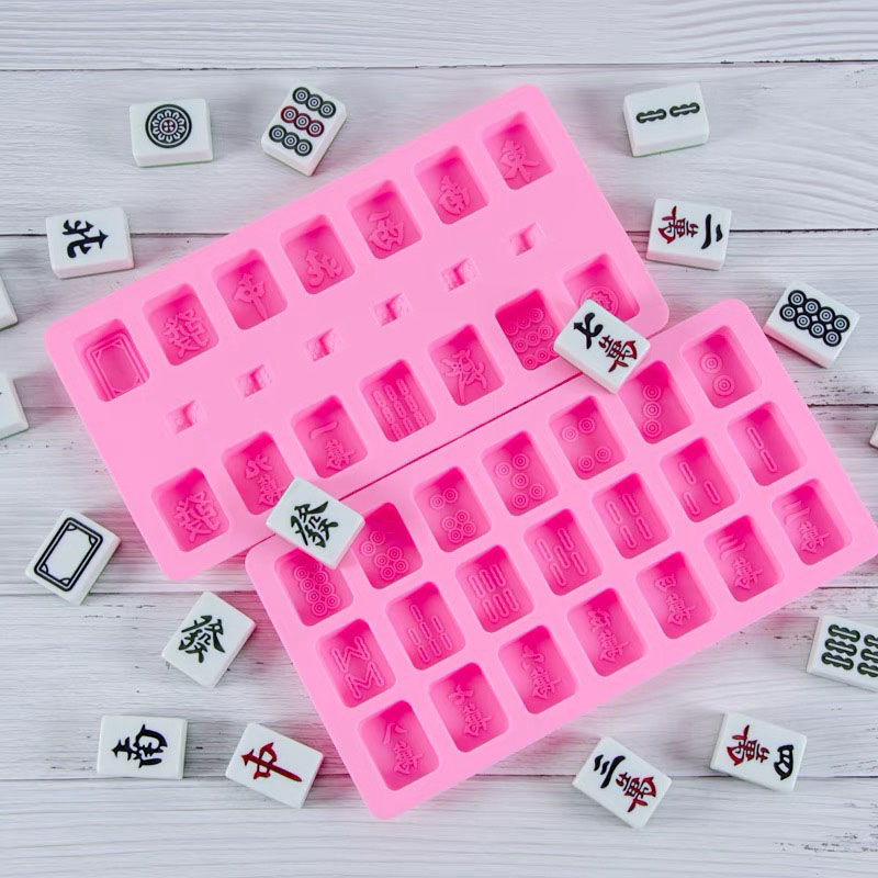 Eco Soap - Set Ubin Mahjong Cina, Cetakan Silikon,