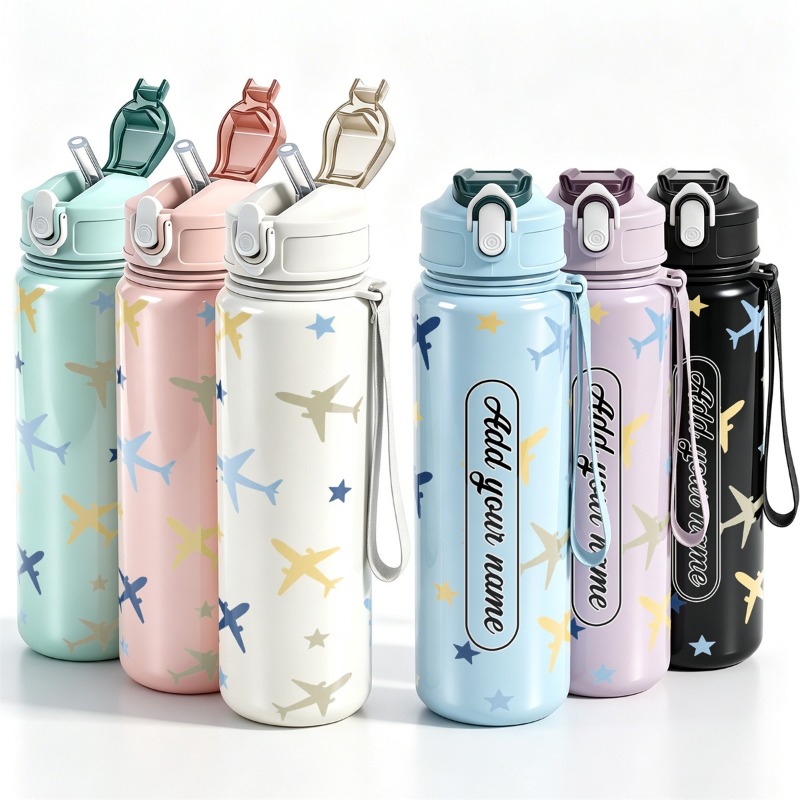 Gelas minum 25oz dengan desain - Reusable Straw ulasan dan harga