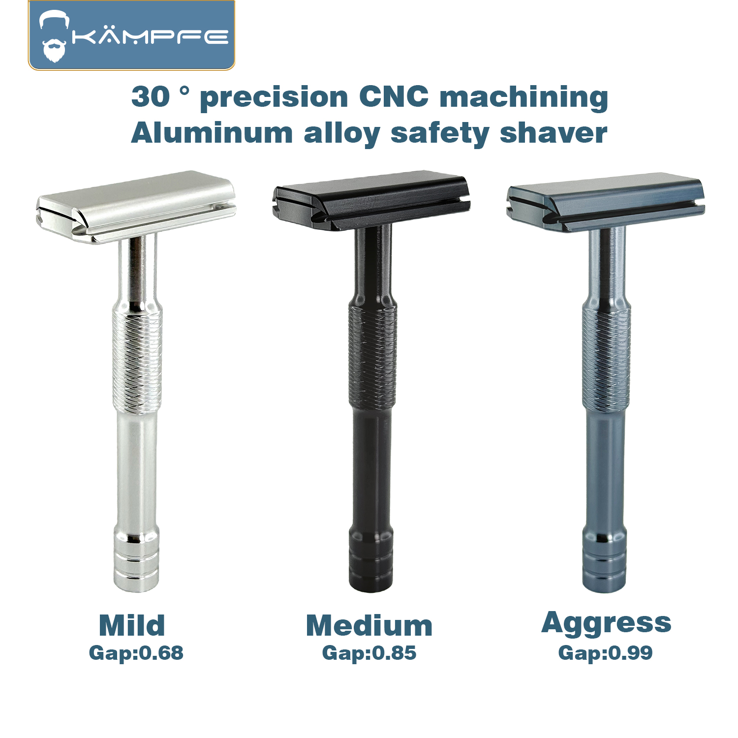 Pisau Cukur Manual KAMPFE CNC  - Safety Razor Handle ulasan dan harga