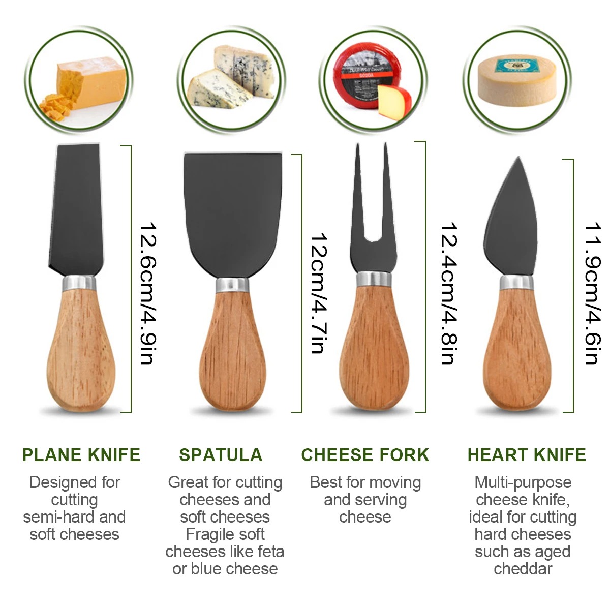 Set Pisau Keju untuk Papan dan - Bamboo Cutlery ulasan dan harga