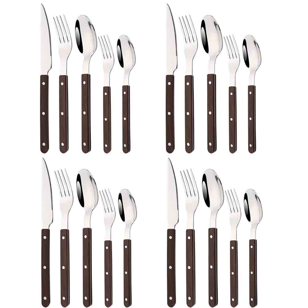 Alat makan dapur 5/20 buah, Se - Bamboo Cutlery ulasan dan harga