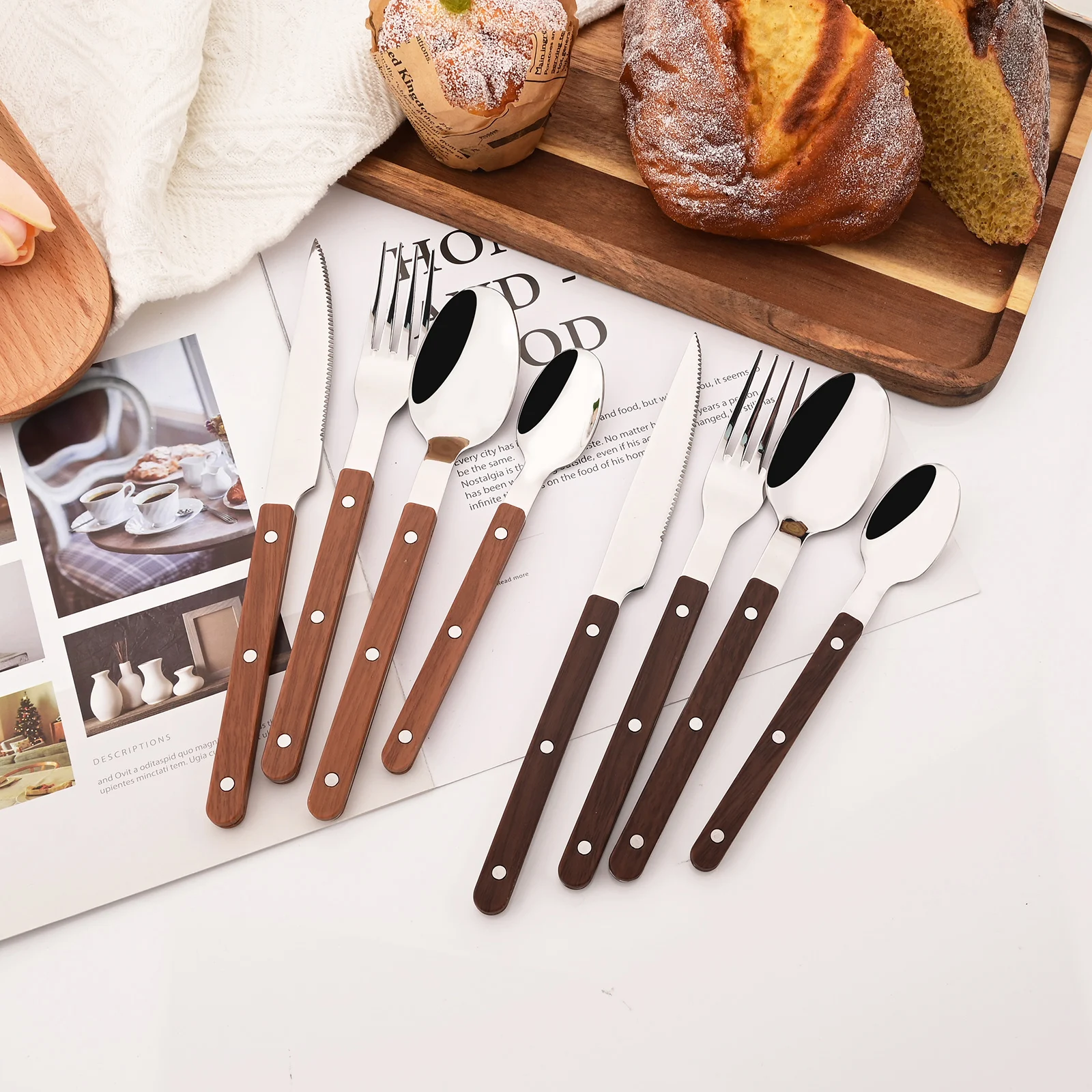 Alat makan dapur 5/20 buah, Se - Bamboo Cutlery ulasan dan harga