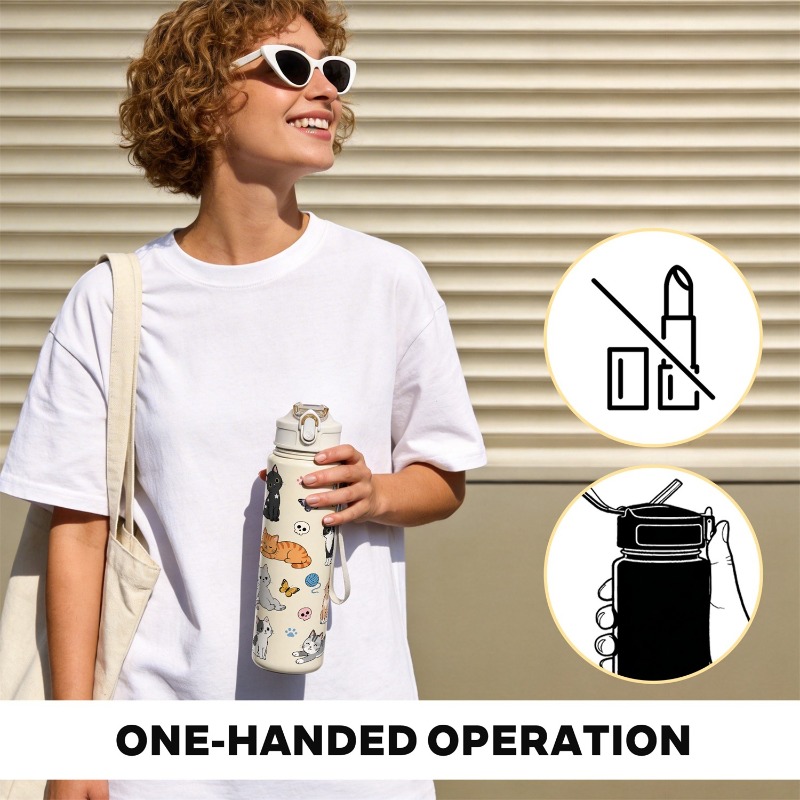 Botol Air 750ml dengan Desain  - Reusable Straw ulasan dan harga