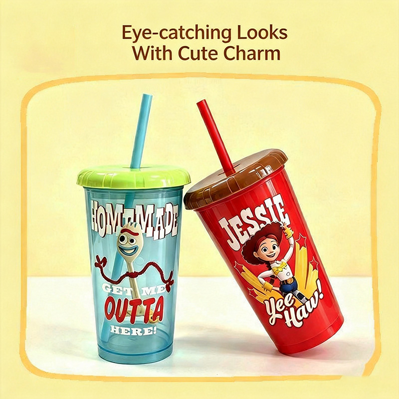 Toy Story 5 Gelas Sedotan Plas - Reusable Straw ulasan dan harga