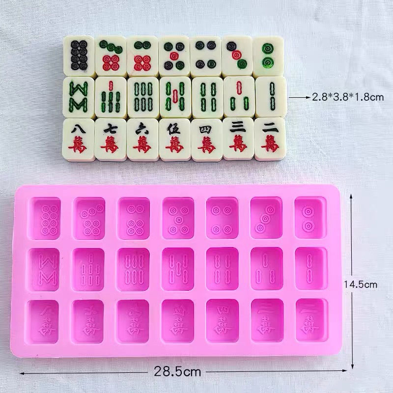 Set Ubin Mahjong Cina, Cetakan - Eco Soap ulasan dan harga